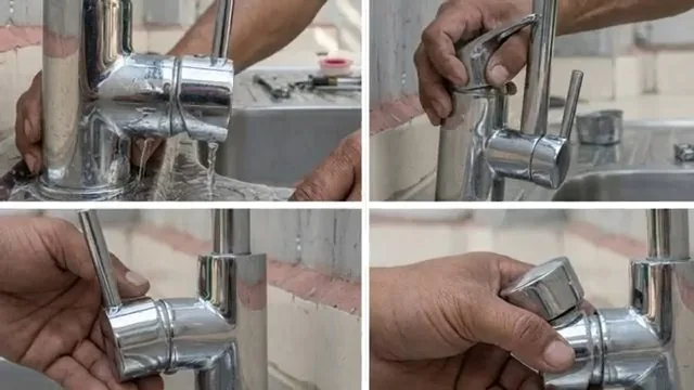 On-site detail: aligning hex key with moen handle set screw, from a local garbage disposal do's & don'ts service call